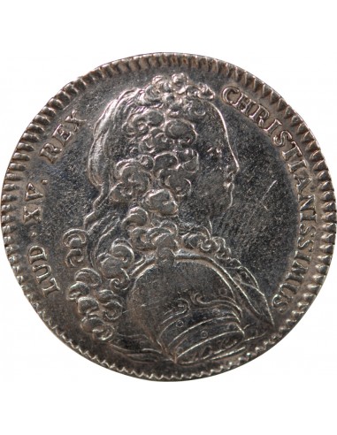 GALERES ROYALES, LOUIS XV - JETON ARGENT 1723
