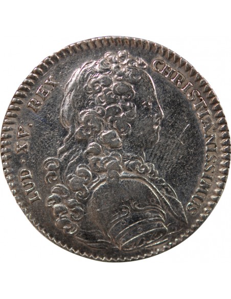 GALERES ROYALES, LOUIS XV - JETON ARGENT 1723