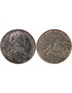 GALERES ROYALES, LOUIS XV - JETON ARGENT 1723 2