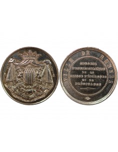 CAISSE D'EPARGNE DE RENNES - JETON ARGENT poinçon Corne (après 1879) 2