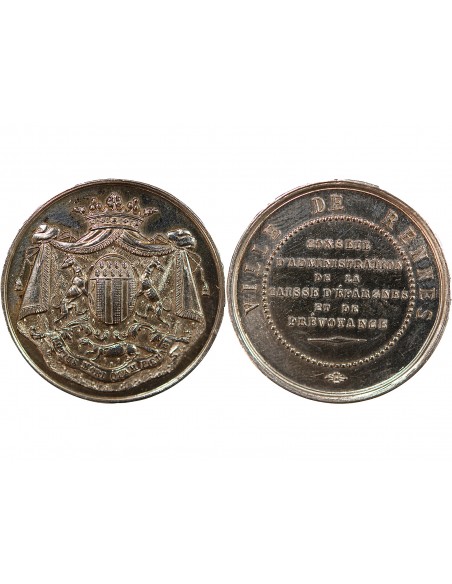 CAISSE D'EPARGNE DE RENNES - JETON ARGENT poinçon Corne (après 1879)