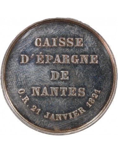 CAISSE D'EPARGNE DE NANTES - JETON ARGENT, 1845-1860