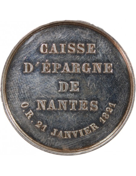 CAISSE D'EPARGNE DE NANTES - JETON ARGENT, 1845-1860