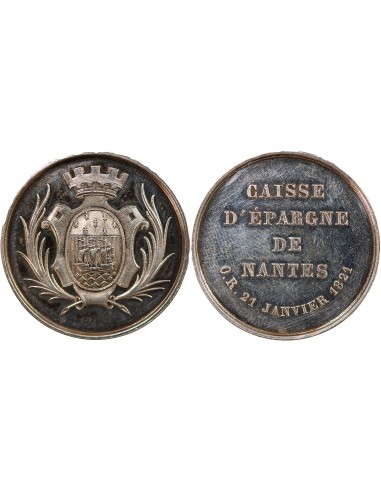 CAISSE D'EPARGNE DE NANTES - JETON ARGENT, 1845-1860
