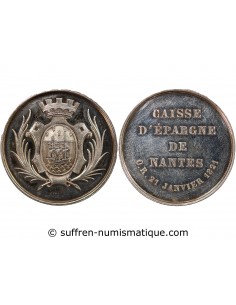 CAISSE D'EPARGNE DE NANTES - JETON ARGENT, 1845-1860
