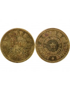 EMPLOYES DU CHEMIN DE FER D'ORLEANS, BOULANGERIE COOPERATIVE - JETON LAITON, 1.5k 2