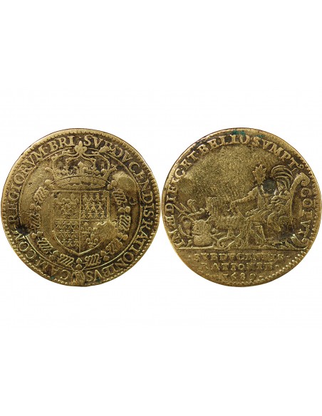 CHAMBRE DES COMPTES DE BRETAGNE – JETON LAITON 1589 NANTES