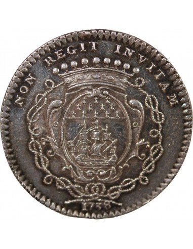 MAIRE DE NANTES, FRANCOIS DE LA HAYE MORICAUD – JETON ARGENT 1738