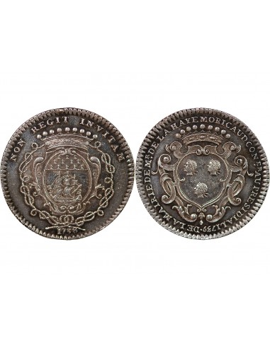 MAIRE DE NANTES, FRANCOIS DE LA HAYE MORICAUD – JETON ARGENT 1738