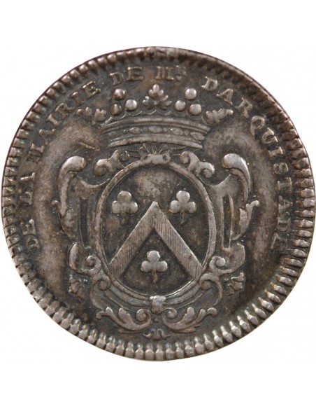 MAIRE DE NANTES, RENÉ DARQUISTADE – JETON ARGENT 1735