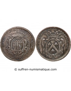 MAIRE DE NANTES, RENÉ DARQUISTADE – JETON ARGENT 1735