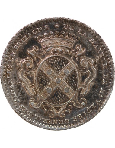 MAIRE DE NANTES, JEAN-FRANCOIS VEDIER – JETON ARGENT 1732