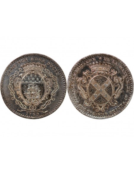 MAIRE DE NANTES, JEAN-FRANCOIS VEDIER – JETON ARGENT 1732