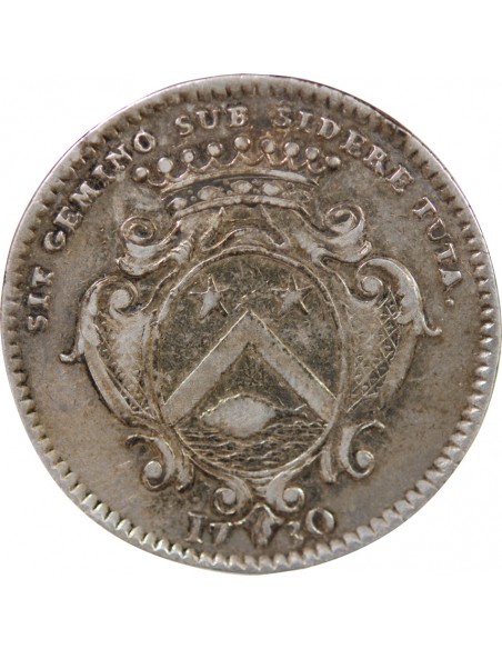 MAIRE DE NANTES, RENE LERAY – JETON ARGENT 1730