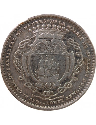 MAIRE DE NANTES, RENE LERAY – JETON ARGENT 1730