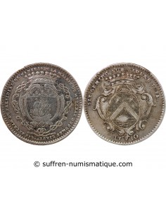 MAIRE DE NANTES, RENE LERAY – JETON ARGENT 1730