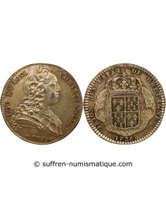 ETATS DE BRETAGNE, LOUIS XV – JETON ARGENT 1726 SAINT BRIEUC Daniel 80