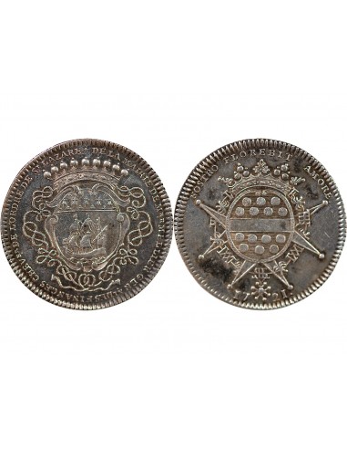 MAIRE DE NANTES, GERARD MELLIER – JETON ARGENT 1721