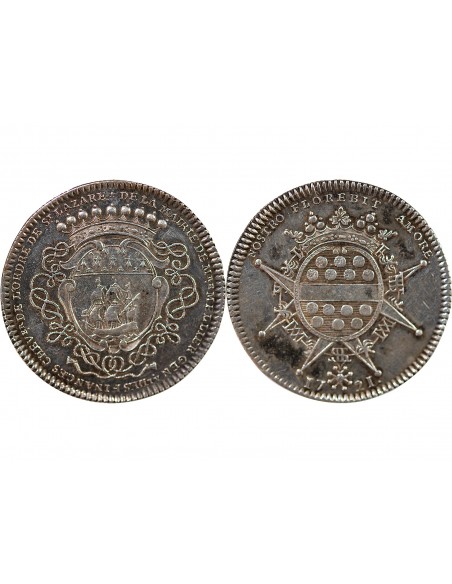 MAIRE DE NANTES, GERARD MELLIER – JETON ARGENT 1721