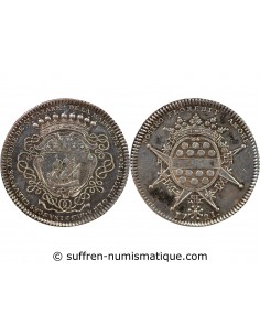 MAIRE DE NANTES, GERARD MELLIER – JETON ARGENT 1721