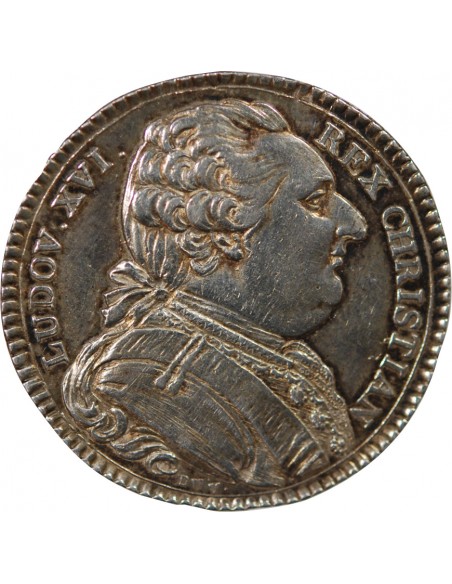 ETATS DE BRETAGNE, LOUIS XVI – JETON ARGENT 1788 RENNES Daniel 139