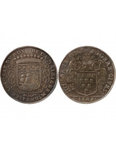 MAIRE DE NANTES - GUILLAUME DE LISLE DE LA NICOLLIERE - JETON ARGENT 1687 2