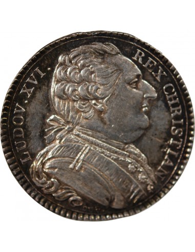 ETATS DE BRETAGNE, LOUIS XVI – JETON ARGENT 1788 RENNES Daniel 139