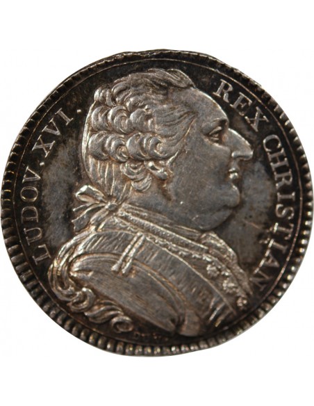 ETATS DE BRETAGNE, LOUIS XVI – JETON ARGENT 1788 RENNES Daniel 139