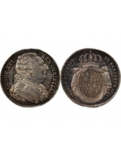 ETATS DE BRETAGNE, LOUIS XVI – JETON ARGENT 1788 RENNES Daniel 139 2