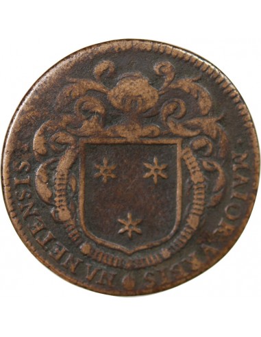 MAIRE DE NANTES - JACQUES HUTEAU, SIEUR DES BURONS - JETON CUIVRE 1659