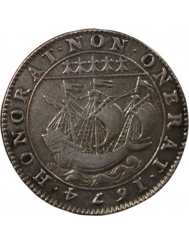 MAIRE DE NANTES - JEAN REGNIER, SIEUR DE LA SOUCHAIS - JETON ARGENT 1674
