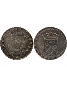 MAIRE DE NANTES - JEAN REGNIER, SIEUR DE LA SOUCHAIS - JETON ARGENT 1674 2