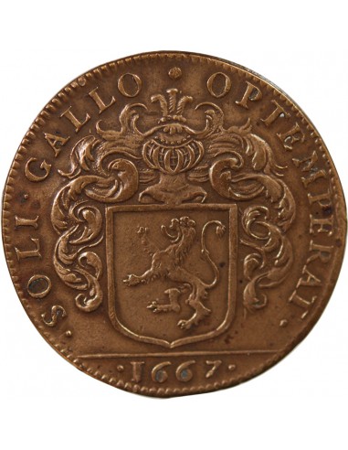 MAIRE DE NANTES - FRANCOIS LORIDO, SIEUR DU MESNIL – JETON CUIVRE 1667