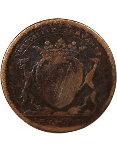 MAIRE DE NANTES - CHARLES CESAR CHEVALIER, SIEUR DU BOIS CHEVALIER - JETON CUIVRE 1677