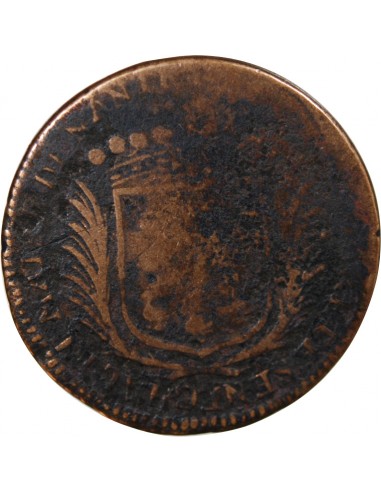 MAIRE DE NANTES - JACQUES CHARETTE, SIEUR DE MONTBERT JETON CUIVRE 1668