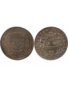 MAIRE DE NANTES -MATHURIN GIRAUD, SIEUR DE LA BIGEOTIERE - JETON ARGENT 1665 2