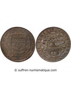 MAIRE DE NANTES -MATHURIN GIRAUD, SIEUR DE LA BIGEOTIERE - JETON ARGENT 1665