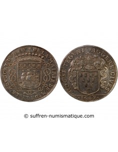 MAIRE DE NANTES - GUILLAUME DE LISLE DE LA NICOLLIERE - JETON ARGENT 1687