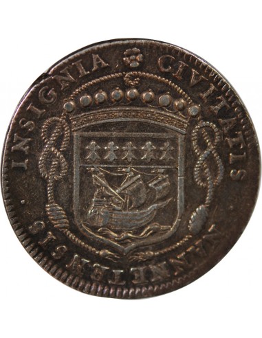 MAIRE DE NANTES - JEAN POULLAIN, SIEUR DE LA VINCENDIERE - JETON ARGENT 1661