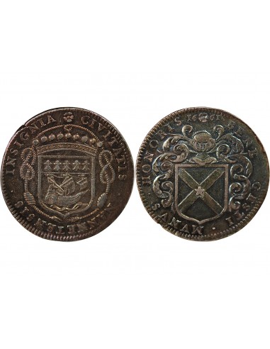 MAIRE DE NANTES - JEAN POULLAIN, SIEUR DE LA VINCENDIERE - JETON ARGENT 1661