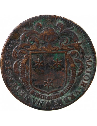 MAIRE DE NANTES - JACQUES HUTEAU, SIEUR DES BURONS - JETON CUIVRE 1659