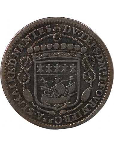 MAIRE DE NANTES - JEAN FOURNIER, SIEUR DE LA PISONNIERE - JETON ARGENT 1655