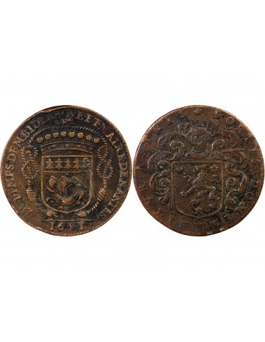 MAIRE DE NANTES - CLAUDE BIDE, SIEUR DE RANZAY - JETON CUIVRE 1653