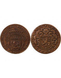 MAIRE DE NANTES - CLAUDE BIDE, SIEUR DE RANZAY - JETON CUIVRE 1653 2