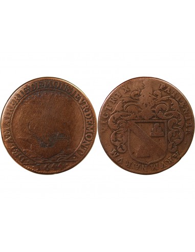 MAIRE DE NANTES - YVES DE MONTI, SIEUR DE LA CHALONNIERE - JETON CUIVRE 1644