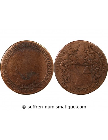 MAIRE DE NANTES - YVES DE MONTI, SIEUR DE LA CHALONNIERE - JETON CUIVRE 1644