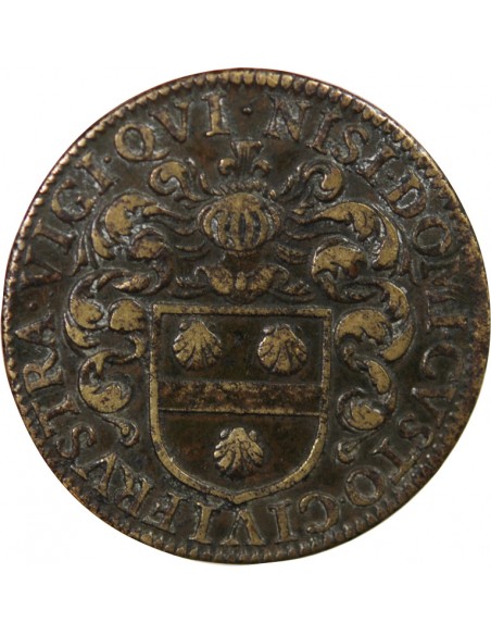 MAIRE DE NANTES - CHRISTOPHE JUCHAULT, SIEUR DU BLOTTEREAU - JETON LAITON 1642