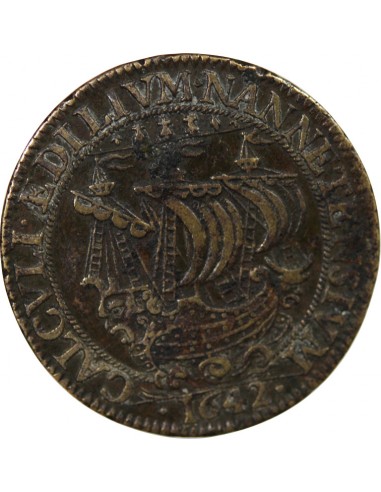 MAIRE DE NANTES - CHRISTOPHE JUCHAULT, SIEUR DU BLOTTEREAU - JETON LAITON 1642