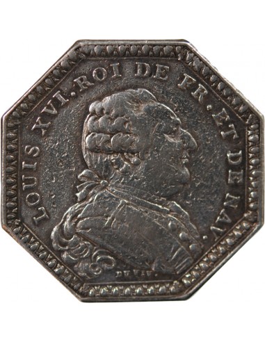 ETATS DE BRETAGNE, LOUIS XVI – JETON ARGENT 1787 RENNES Daniel 138