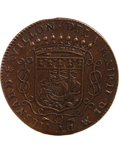 MAIRE DE NANTES - LOUIS MESNARD, SIEUR DU PAVILLON - JETON CUIVRE 1682